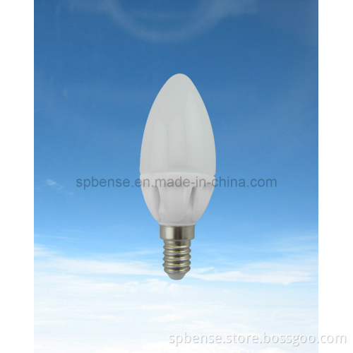Ceramic E14 3W C37 LED Candle Bulb Light